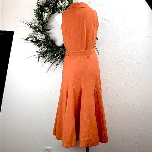 Coldwater Creek Button Down Tea length Dress - Picture 4 of 7